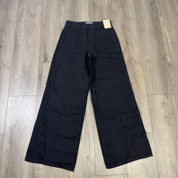 Madewell Superwide Leg Denim Trouser Jeans US Women's 27 - Picture 2 of 6